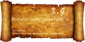 Kurutz Gyöngyvirág névjegykártya